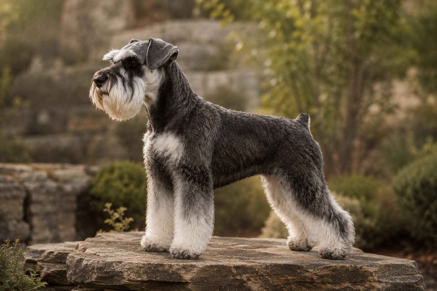 Miniature Schnauzer representing the Harbinger breeding program